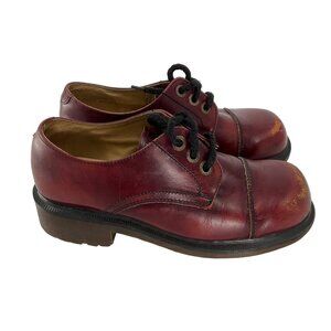 Dr. Martens Womens Leather Ankle Boots Ox Blood Size UK 3 US 5 vintage